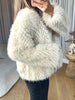 GILET/VESTE FOURRURE BEIGE