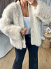 GILET/VESTE FOURRURE BEIGE