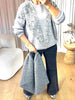 SAC BOUCLETTES HANSE CUIR GRIS
