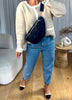 SAC BANANE BOUCLÉ NOIR