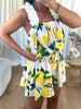 ENSEMBLE/SHORT ZAYNA CITRON BLANC