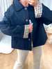 TRENCH COURT VICHY NOIR