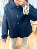 TRENCH COURT VICHY NOIR