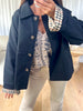 TRENCH COURT VICHY NOIR