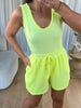 SHORT GAZE JAUNE FLUO