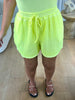 SHORT GAZE JAUNE FLUO