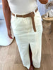 CEINTURE TRESSE MARRON