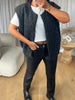 GILET FEUTRINE GRIS