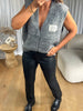 GILET SANS MANCHES PERFECT GRIS