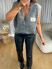 GILET SANS MANCHES PERFECT GRIS