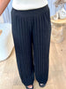 PANTALON PLISSÉ PAILLETÉ NOIR
