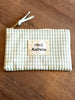 POCHETTE VICHY "MERCI MAÎTRESSE" BEIGE