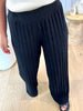 PANTALON PLISSÉ PAILLETÉ NOIR