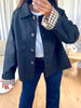 TRENCH COURT VICHY NOIR