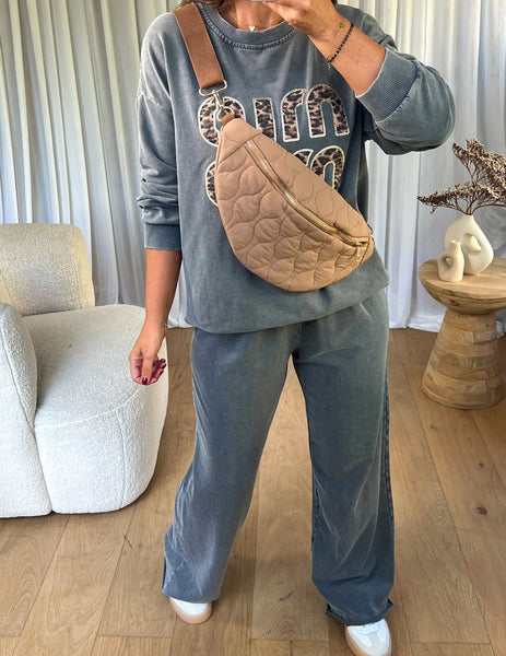 SAC BANANE MATELASSÉ CAMEL