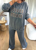 PANTALON AMPLE GRIS DÉLAVÉ