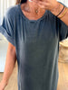 ROBE T-SHIRT GRIS DÉLAVÉ