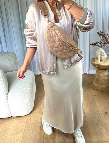SAC BANANE MATELASSÉ CAMEL