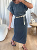 ROBE T-SHIRT GRIS DÉLAVÉ