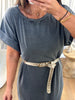 ROBE T-SHIRT GRIS DÉLAVÉ