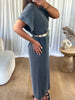 ROBE T-SHIRT GRIS DÉLAVÉ