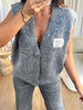 GILET SANS MANCHES PERFECT GRIS