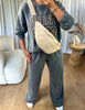 SAC BANANE MATELASSÉ ÉCRU