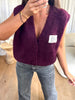 GILET SANS MANCHES PERFECT BORDEAU
