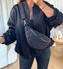 SAC BANANE MATELASSÉ NOIR