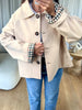 TRENCH COURT VICHY BEIGE