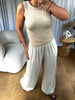 TOP CÔTELÉ BEIGE