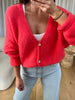 GILET OVERSIZE MOHAIR CORAIL