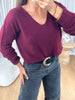 PULL VIVI BORDEAU