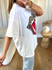 T-SHIRT STONE BLANC