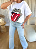 T-SHIRT STONE BLANC