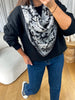 FOULARD NOIR ET BLANC