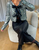 VESTE NOEUDS SEQUINS ARGENT
