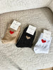 CHAUSSETTES COEURS BLANC