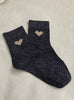 CHAUSSETTES COEURS GRIS