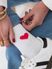 CHAUSSETTES COEURS BLANC