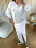 JUPE EN JEANS KENZA BLANC