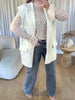 VESTE BLAZER SANS MANCHES