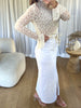 JUPE EN JEANS KENZA BLANC
