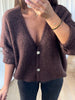 GILET OVERSIZE MOHAIR CHOCO