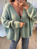 GILET OVERSIZE MOHAIR KAKI