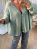 GILET OVERSIZE MOHAIR KAKI