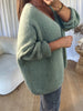 GILET OVERSIZE MOHAIR KAKI