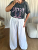 PANTALON GAZE DE COTON BLANC
