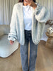 GILET COSY FROUFROU GRIS