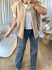 GILET FEUTRINE CAMEL